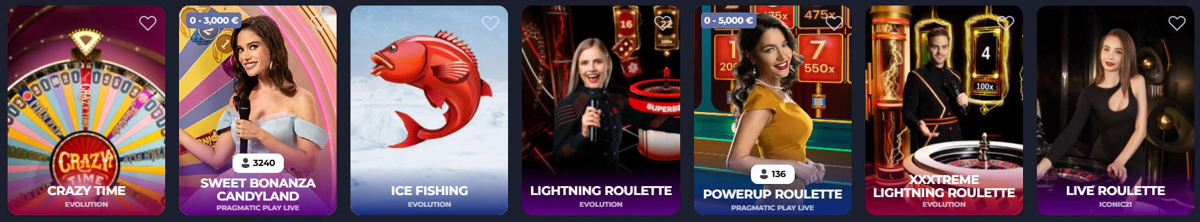 Fridayroll Casino juegos con crupieres en vivo